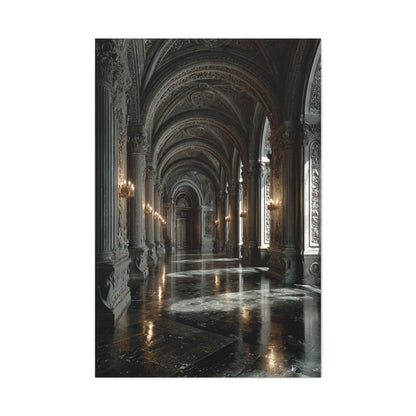 Grand Neoclassical Corridor Wall Art & Canvas Print