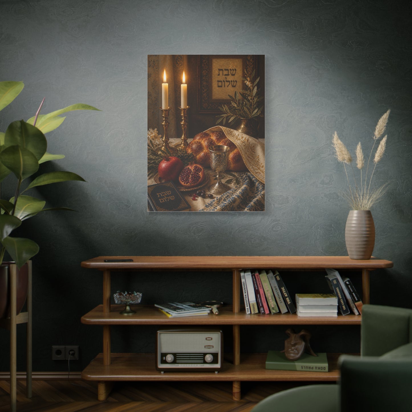 Shabbat Blessing Sacred Table Wall Art & Canvas Print