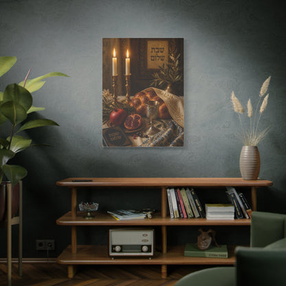 Shabbat Blessing Sacred Table Wall Art & Canvas Print