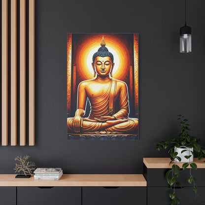 Golden Serenity Buddha Wall Art & Canvas Prints