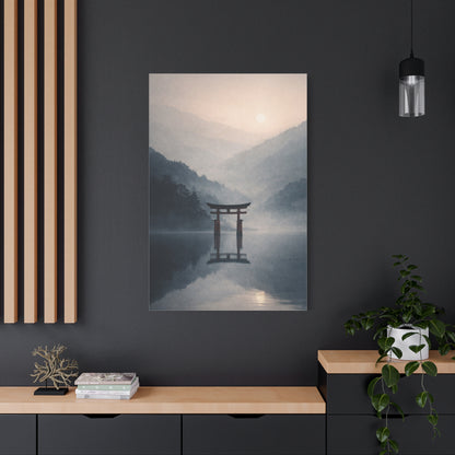 Zen Torii Reflection Wall Art & Canvas Print