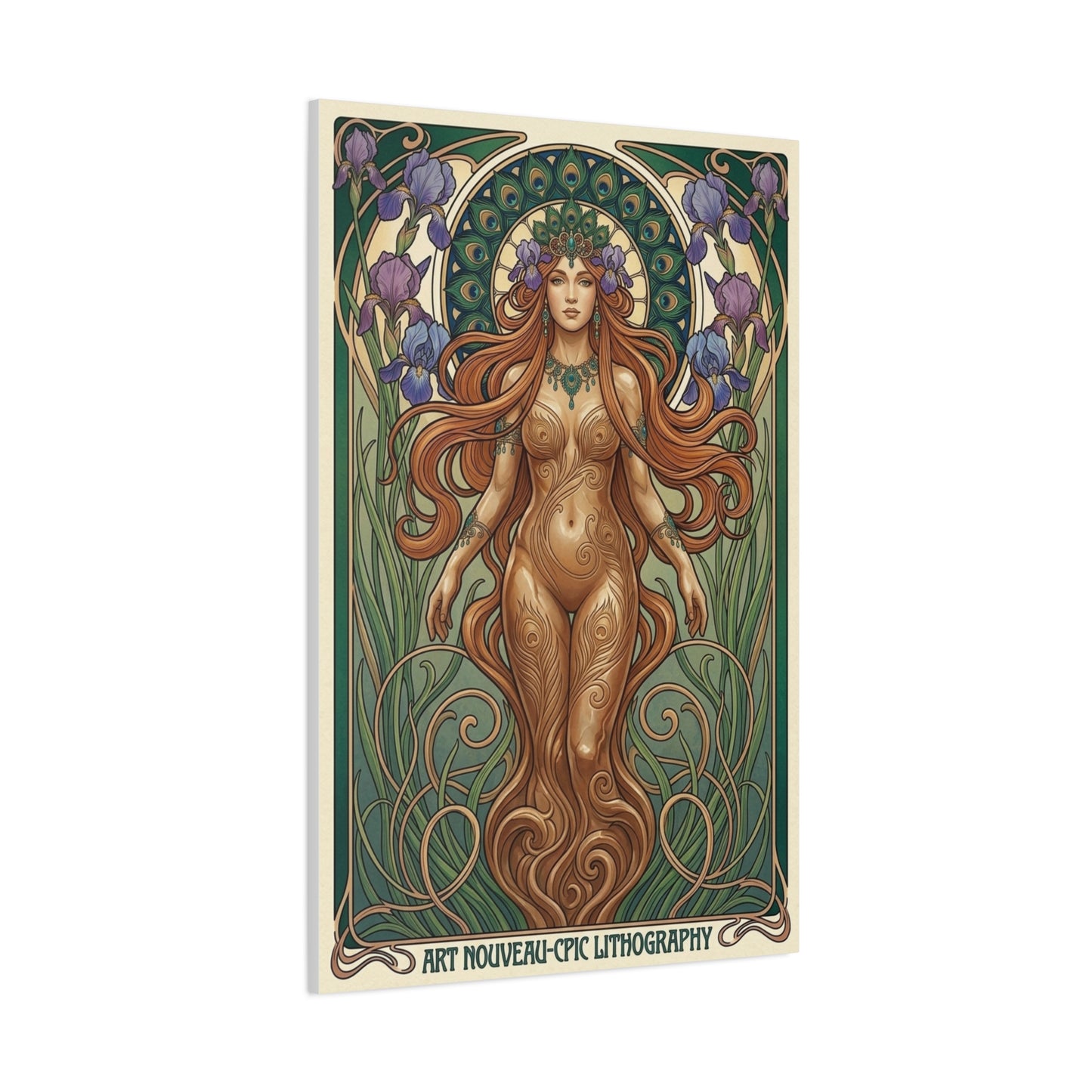 Art Nouveau Goddess Figure Wall Art & Canvas Print