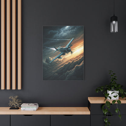 Stormbreaker Fighter Jet Through the Clouds Wall Art & Canvas Prints