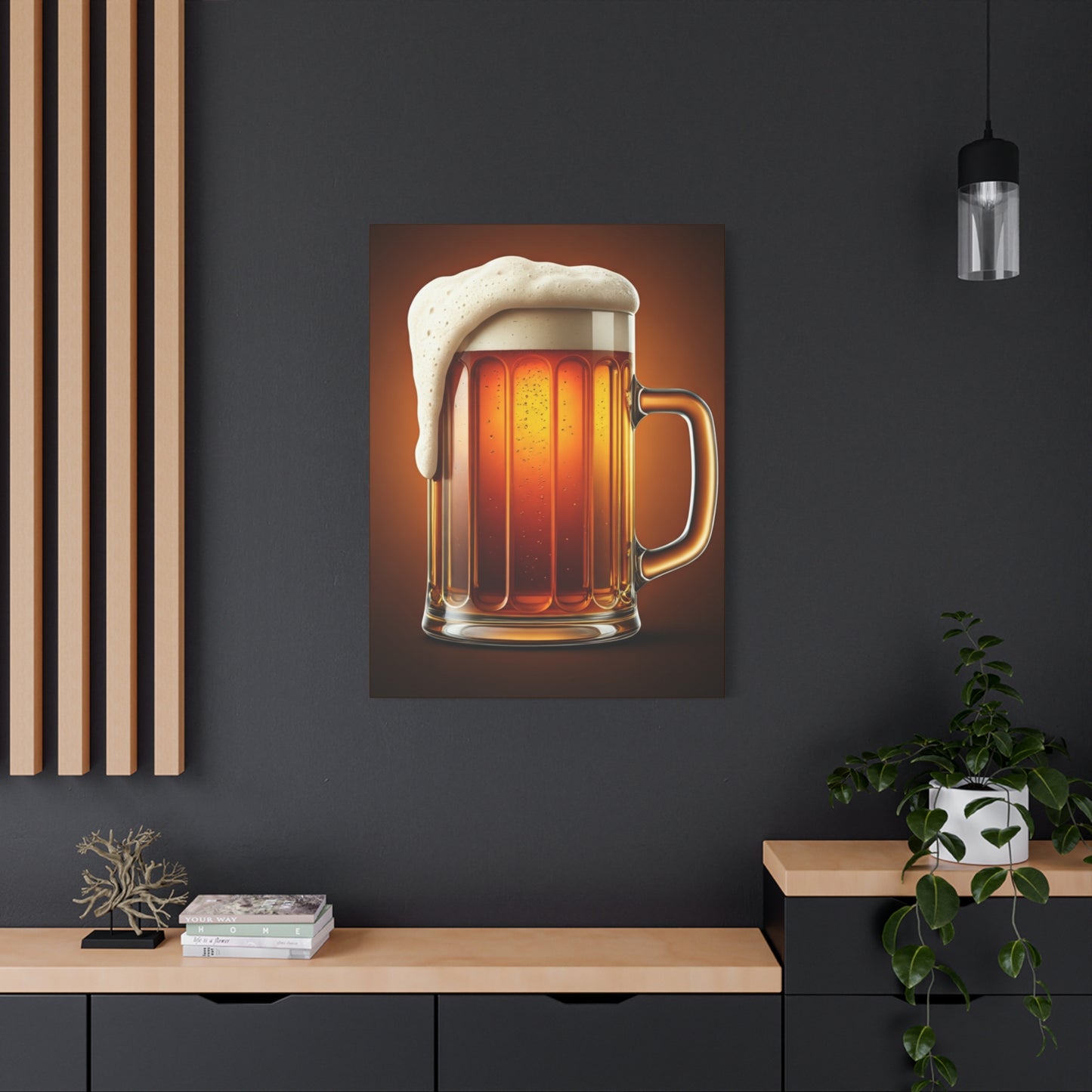 Golden Brew Glow Wall Art & Canvas Print