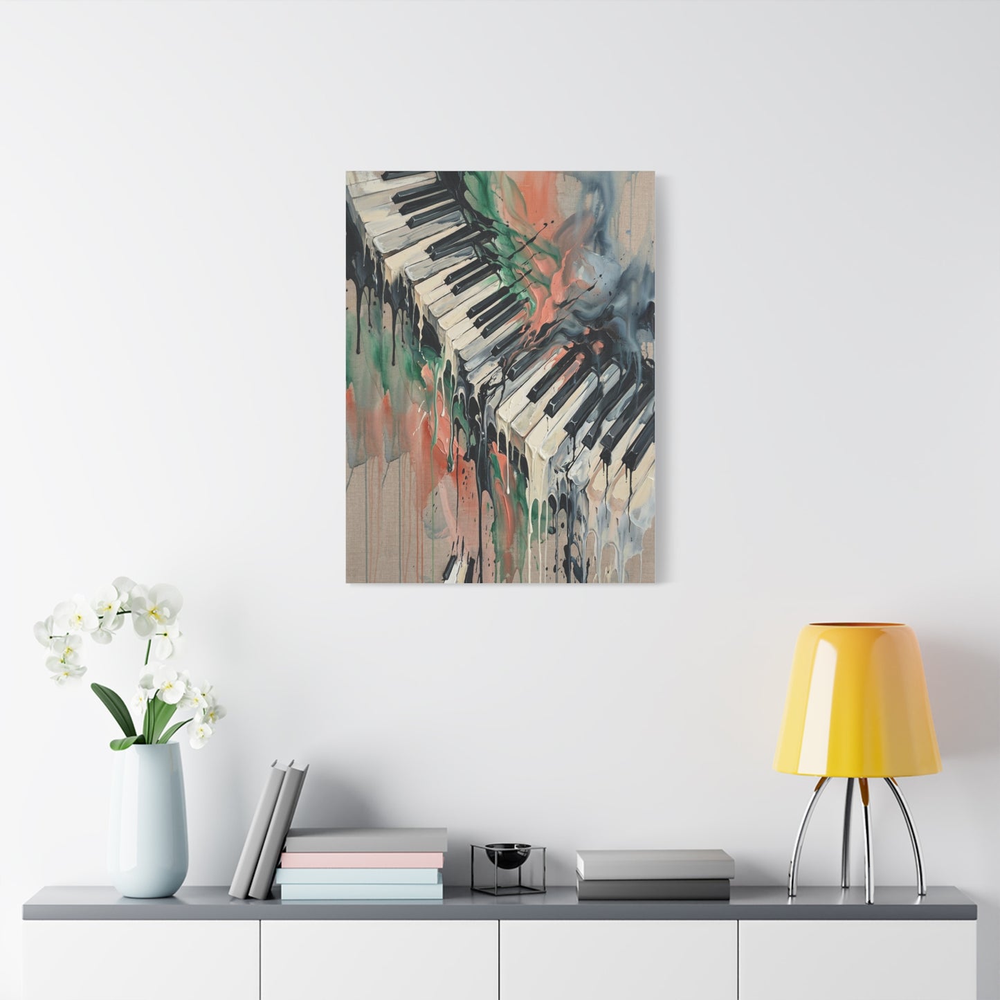 Abstract Piano Flow Expression Wall Art & Canvas Print
