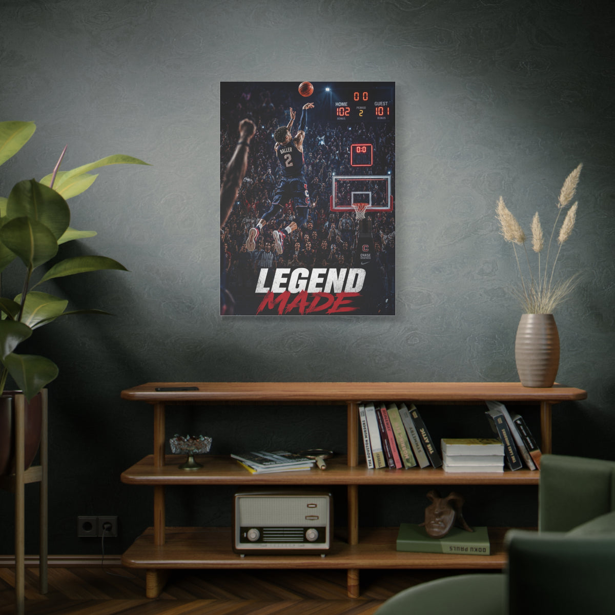 Legend Made Championship Basketball Sports Wall Art & Canvas Print