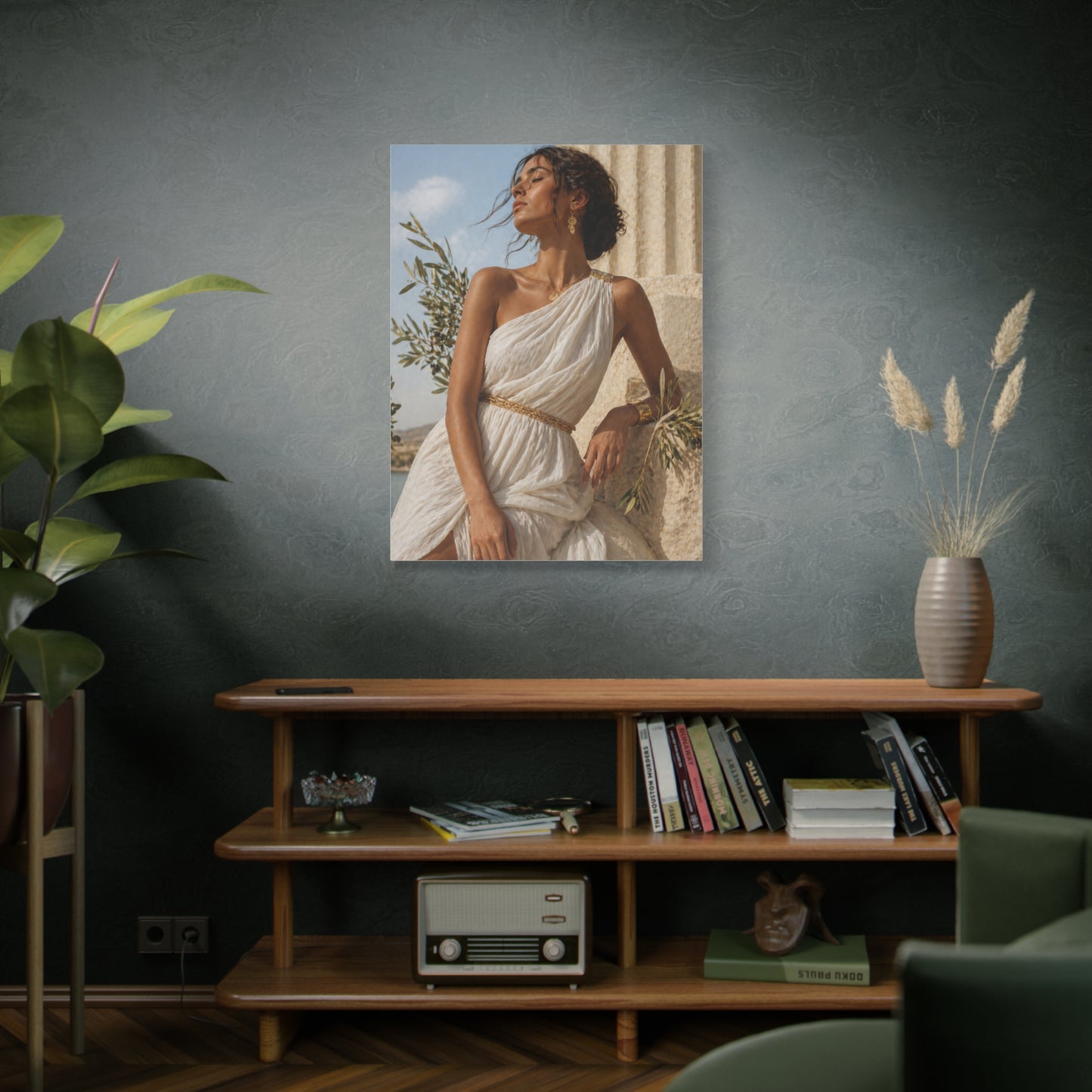 Contemporary Greek Goddess Portrait Wall Art & Canvas Print