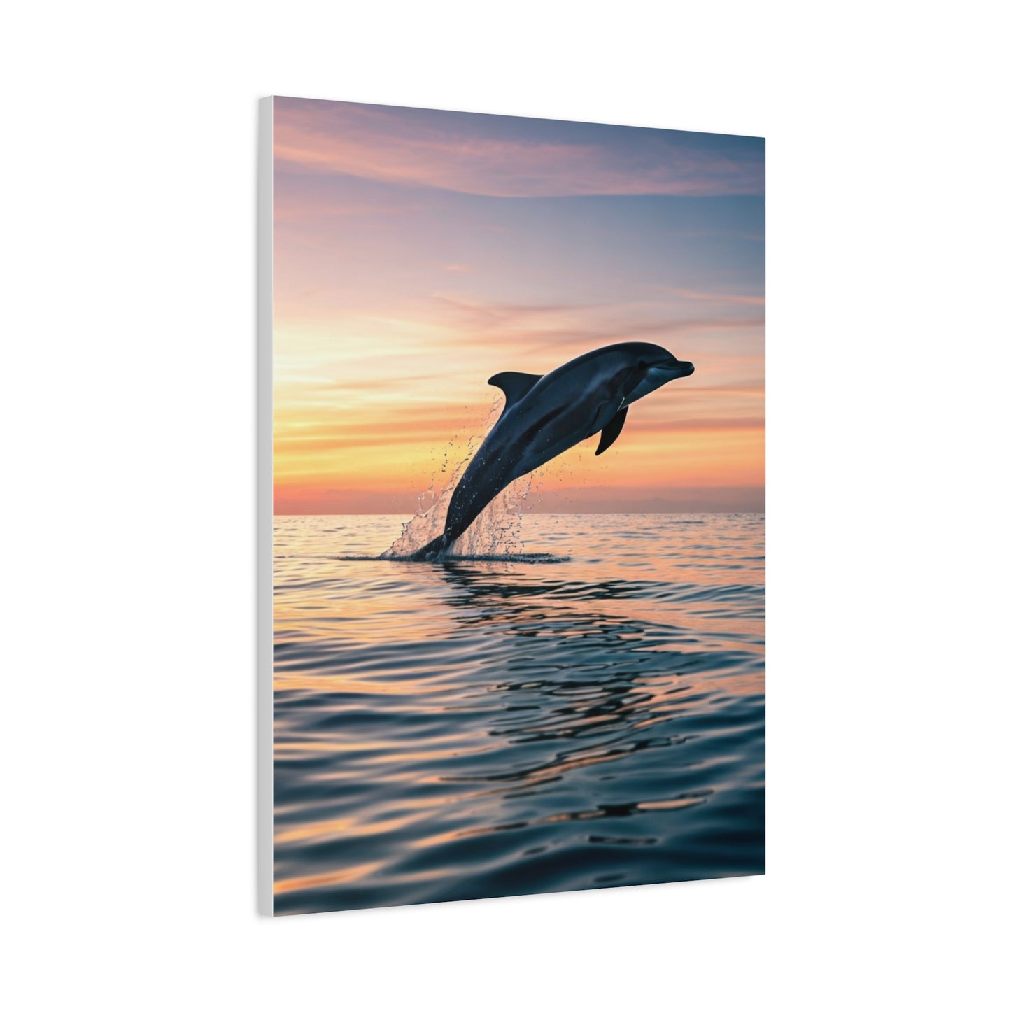 Dolphin at Sunset wall art & canvas prints
