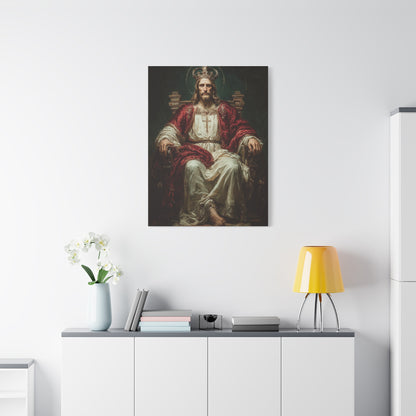 Christ the King Throne Portrait Wall Art & Canvas Print