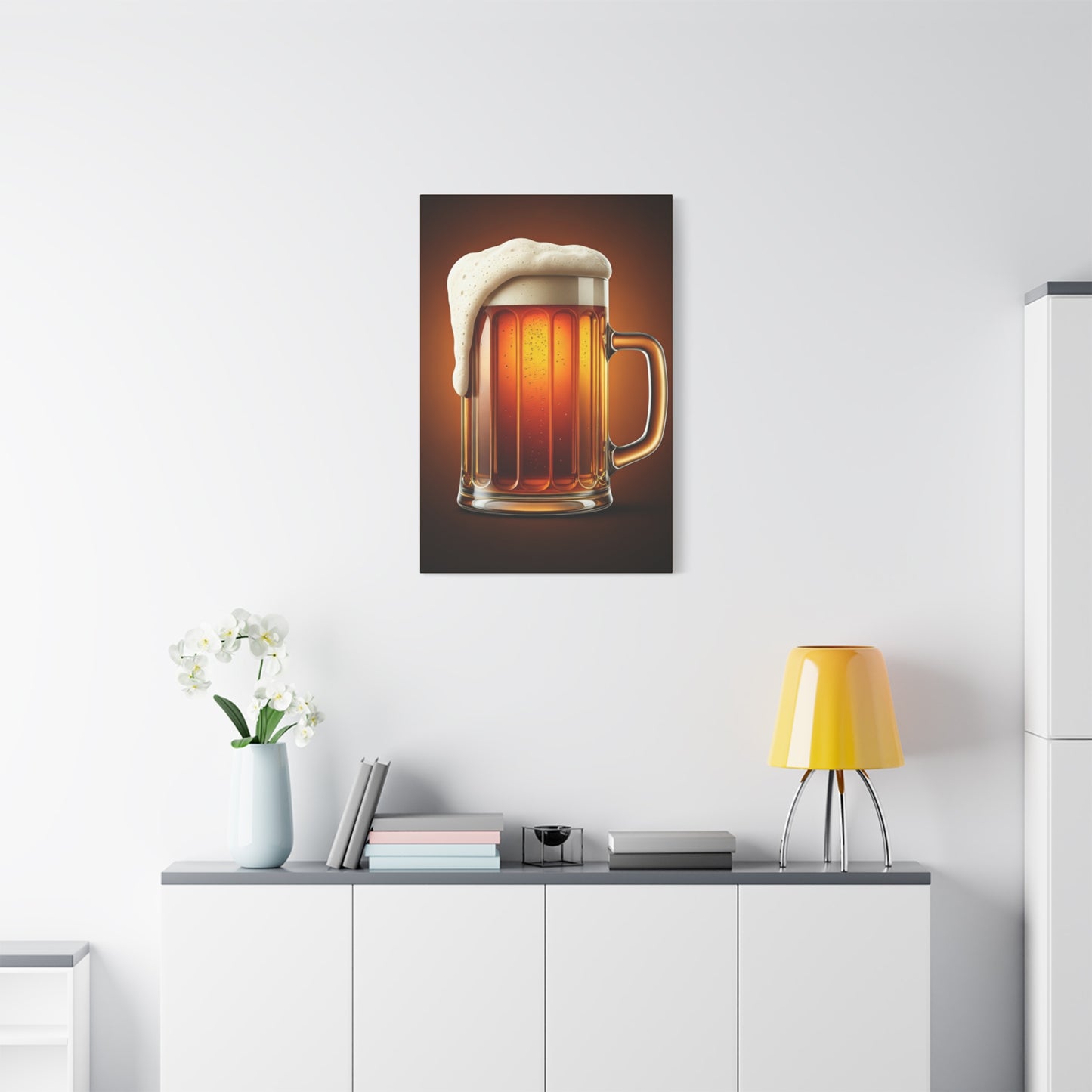 Golden Brew Glow Wall Art & Canvas Print