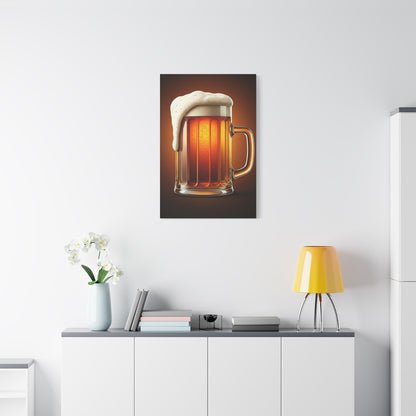 Golden Brew Glow Wall Art & Canvas Print