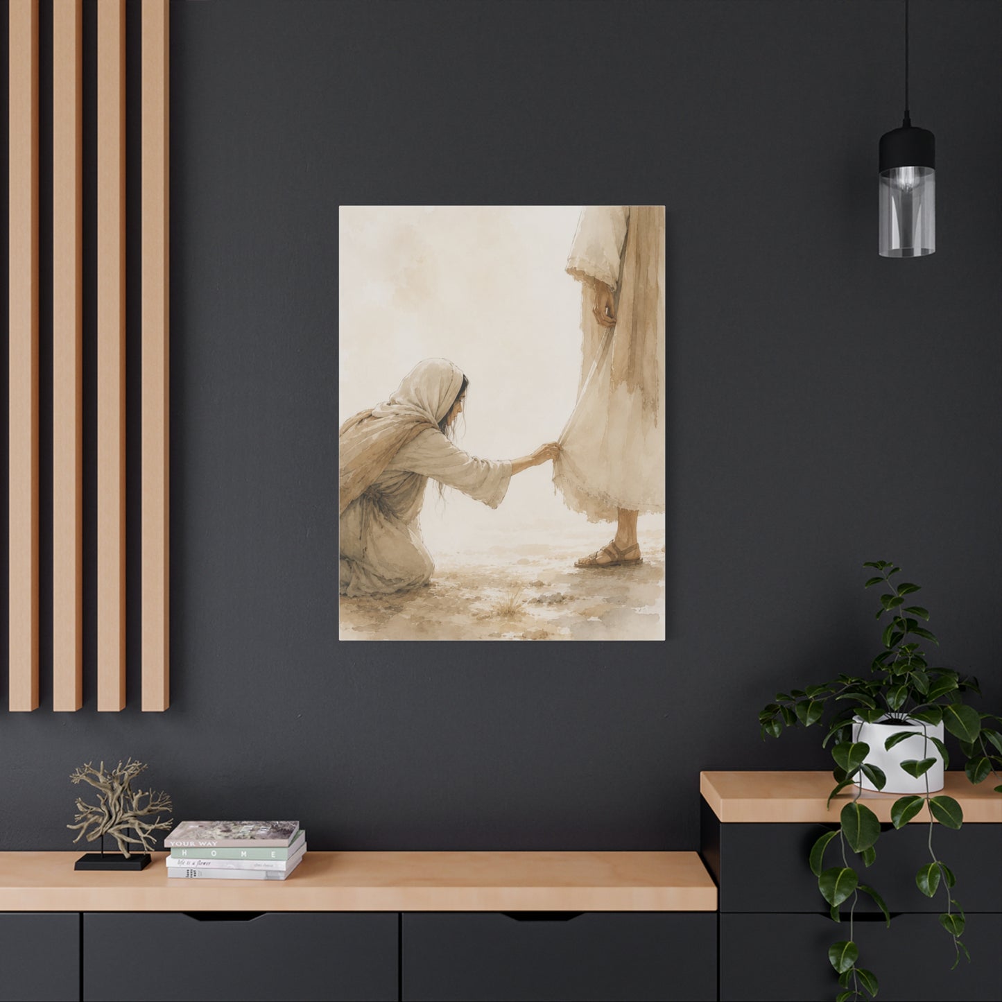 Healing Faith Watercolor Scripture Wall Art & Canvas Print