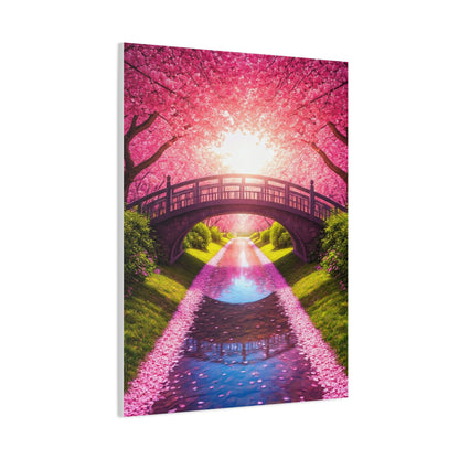 Sakura Bridge Reflection at Sunrise Wall Art & Canvas Prints