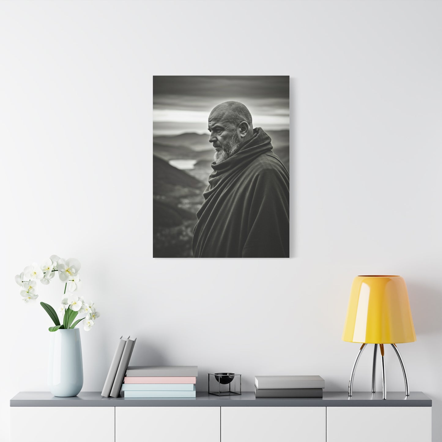 Contemplative Wanderer Portrait Wall Art & Canvas Prints