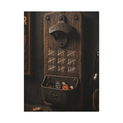 Rustic Bottle Opener Wall Sculpture Wall Art & Canvas Print