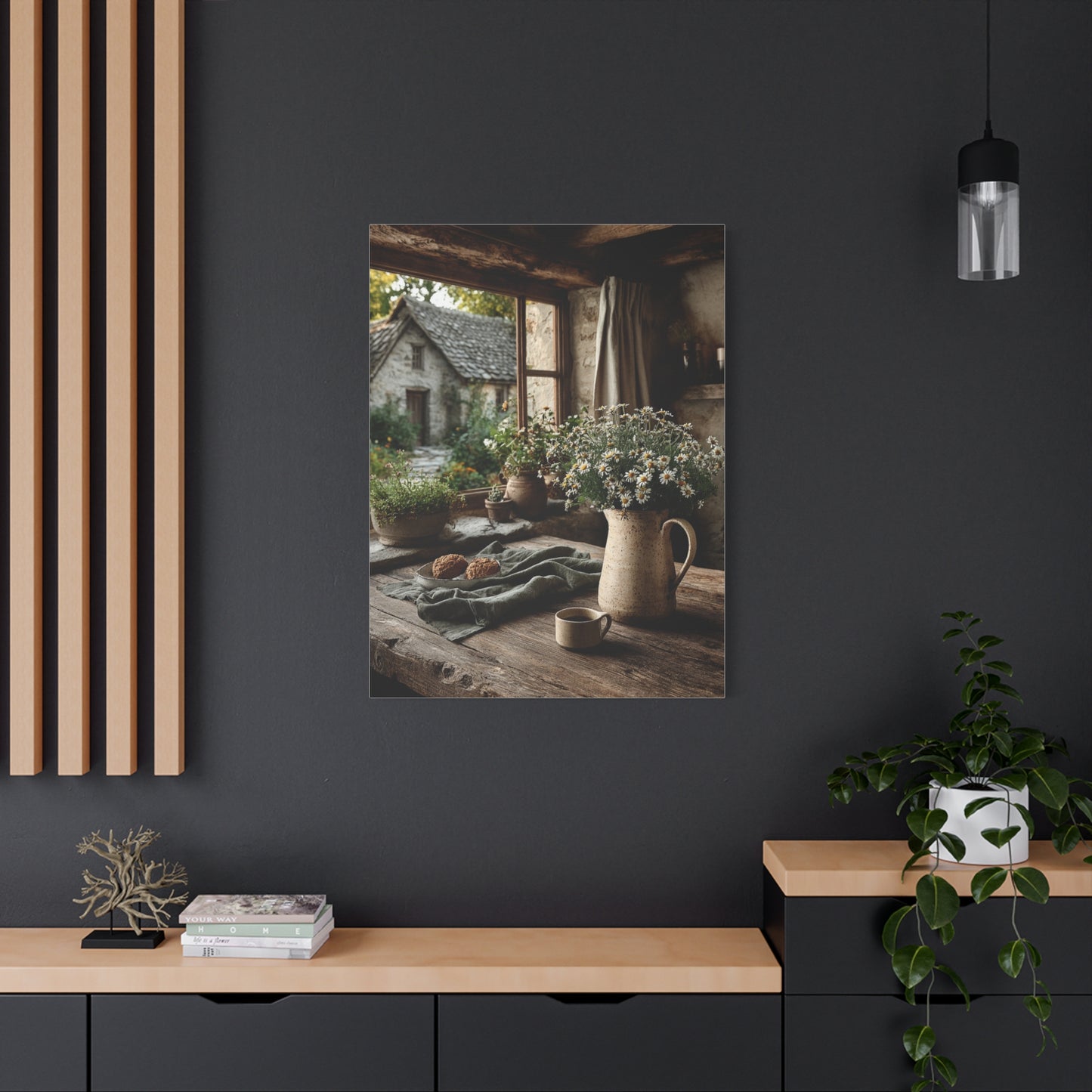 Rustic Farmhouse Window Still Life Wall Art & Canvas Print