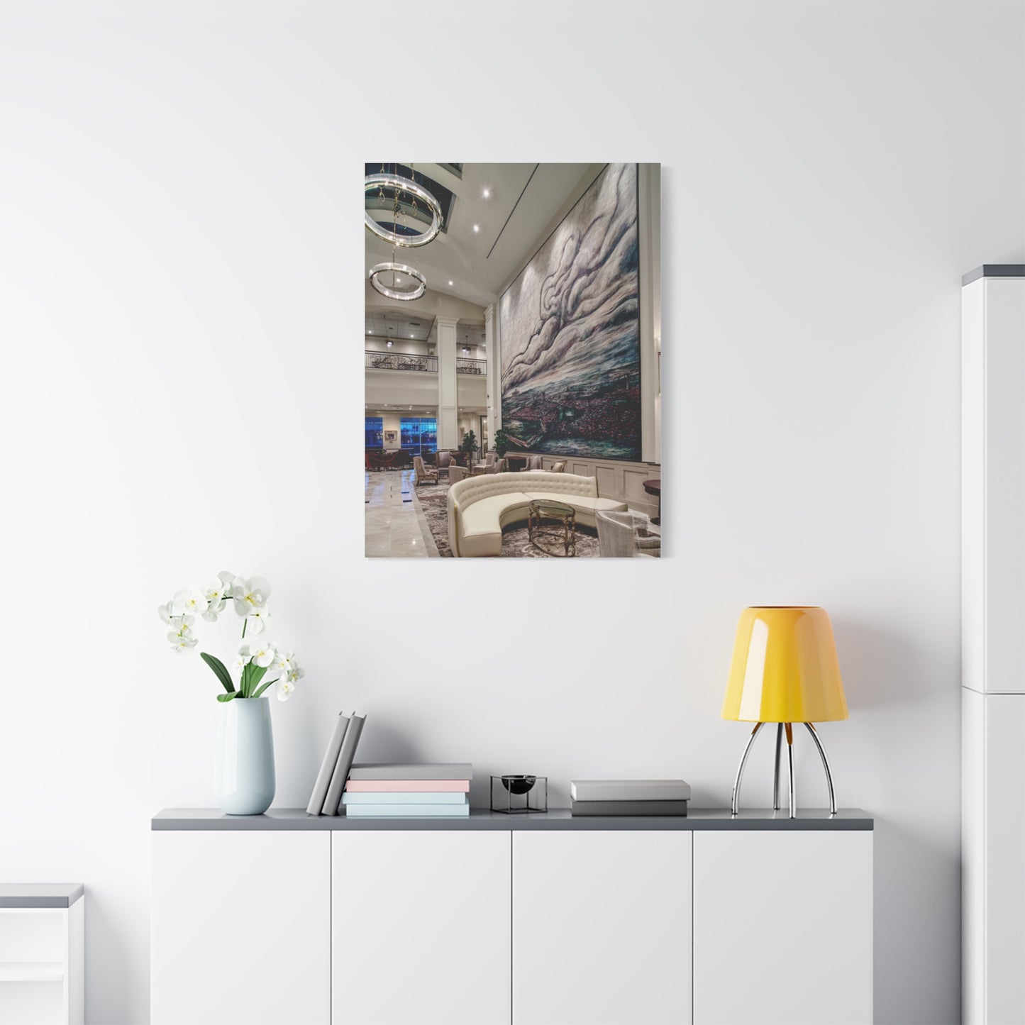 Panoramic Scenic Lobby Mural Landscape Wall Art & Canvas Print