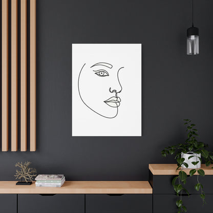 Minimal Line Face Wall Art & Canvas Prints