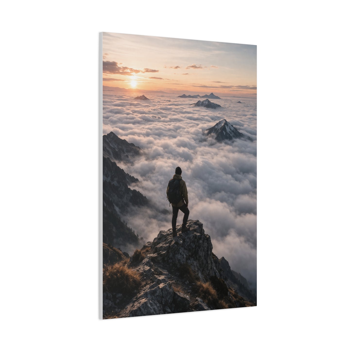 Sunrise Summit Cloud Inversion Wall Art & Canvas Print