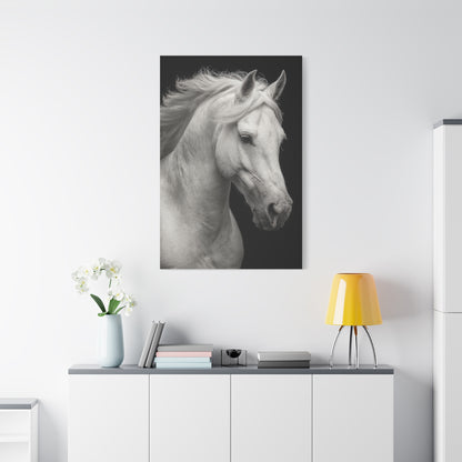 White Horse Fine Art Portrait Wall Art & Canvas Print