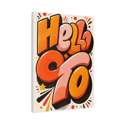 Retro Pop Typography Statement Wall Art & Canvas Print
