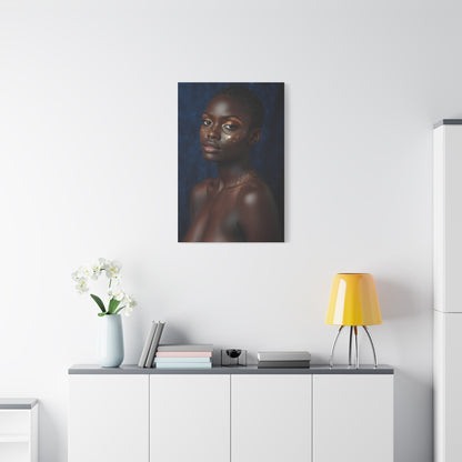 Minimal Gold Highlight Portrait Wall Art & Canvas Print