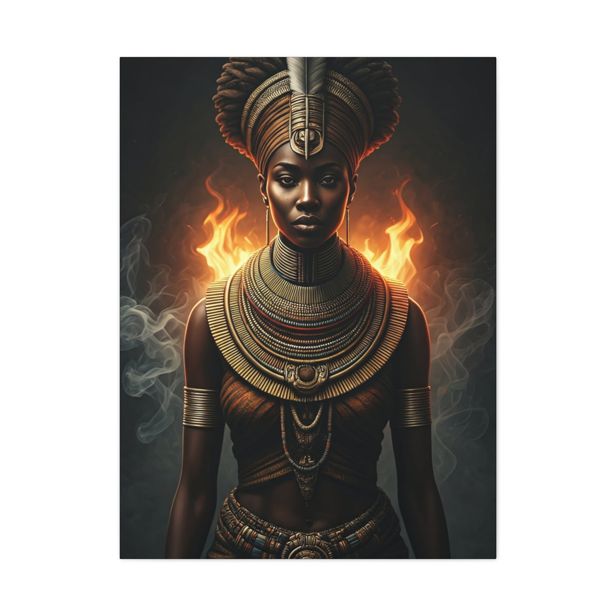 Fire Crown Priestess Wall Art & Canvas Prints