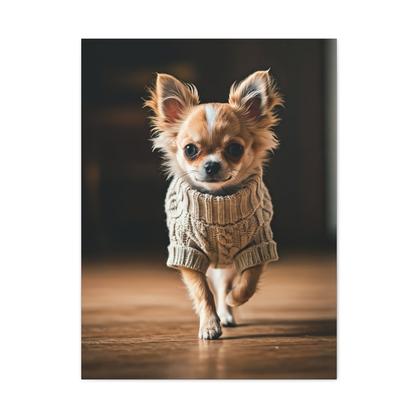 Tiny Stride Chihuahua Wall Art & Canvas Print