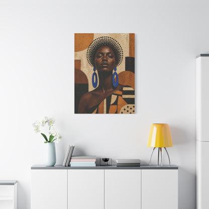 Afrocentric Power Portrait Wall Art & Canvas Print
