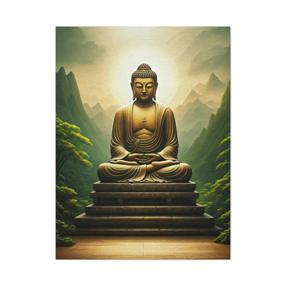 Sacred Mountain Buddha Serenity Wall Art & Canvas Prints