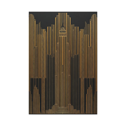Majestic Golden City Towers Wall Art & Canvas Prints