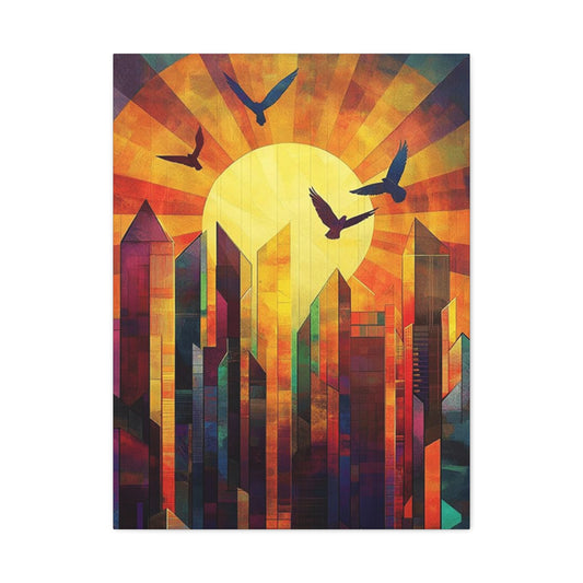 Abstract Sunrise Wall Art & Canvas Prints