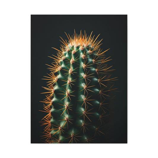 Golden Spine Barrel Cactus Close-Up Wall Art & Canvas Prints