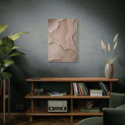 Wabi-Sabi Pink Blush Plaster Texture Wall Art & Canvas Print