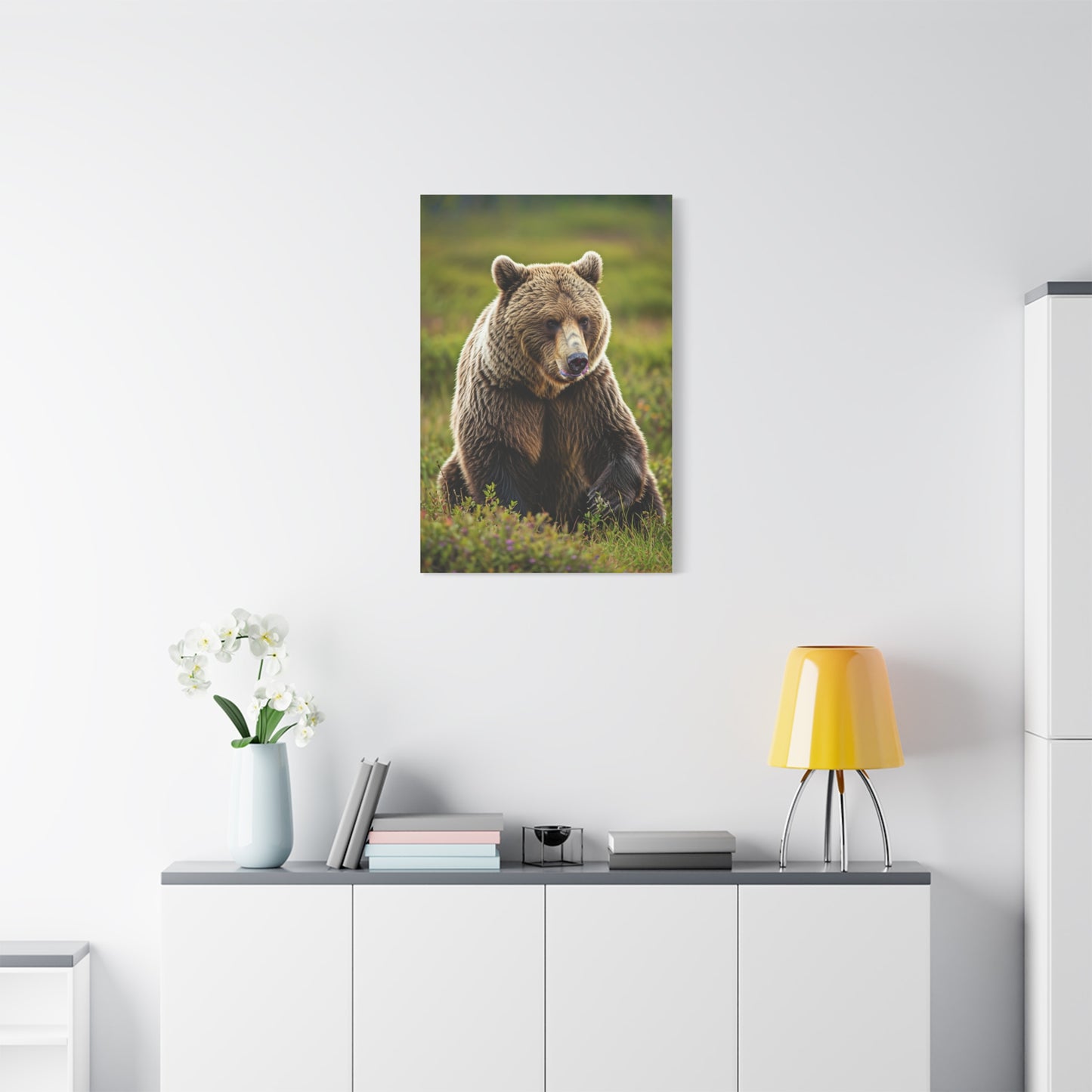 Wild Brown Bear Portrait wall art & canvas prints