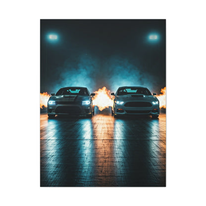 Fireline Standoff – Hellcat vs Supercharged Mach 1 Wall Art & Canvas Prints