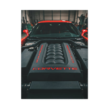 Chevrolet Corvette C6 Engine Bay Performance Detail Wall Art & Canvas Prints