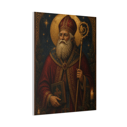Saint Nicholas Icon Portrait Wall Art & Canvas Print