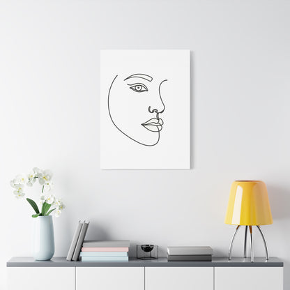 Minimal Line Face Wall Art & Canvas Prints