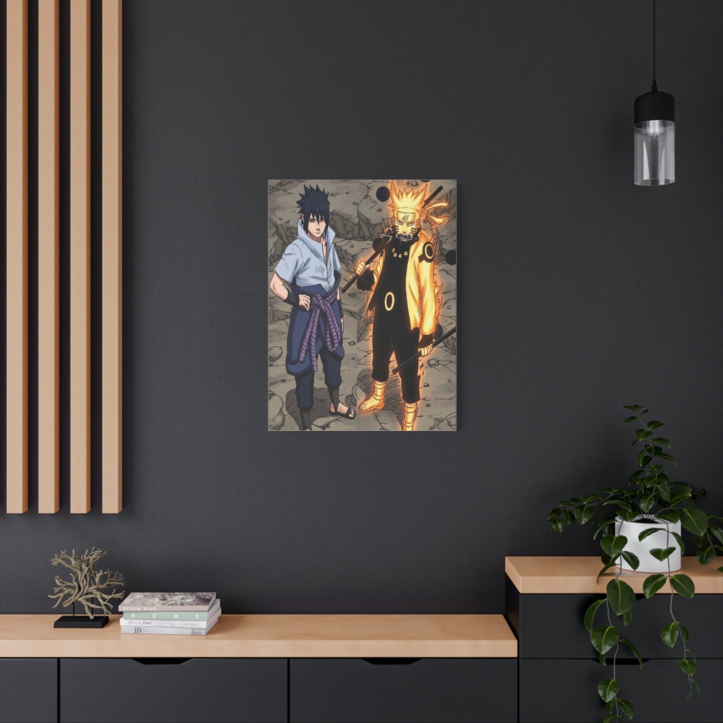 Naruto & Sasuke Six Paths Poster Wall Art & Canvas Print