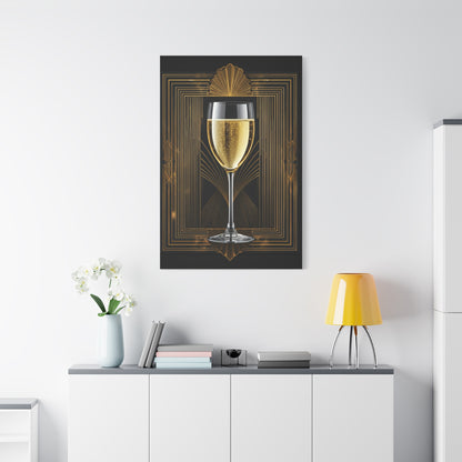 Champagne Celebration Art Deco Wall Art & Canvas Prints
