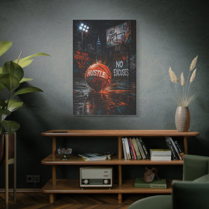 Street Basketball Hustle Graffiti Street Wall Art & Canvas Print