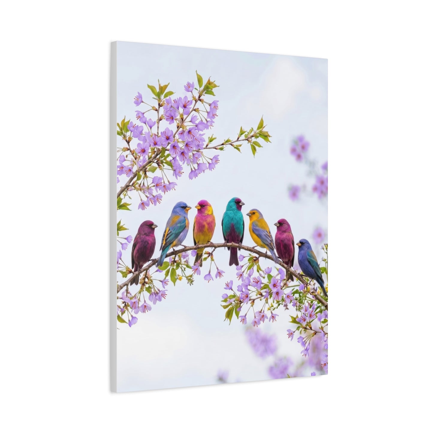 Spring Blossom Birds Composition Wall Art & Canvas Print