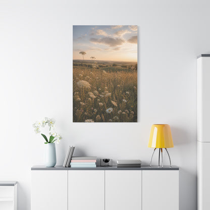 Golden Wildflower Meadow Wall Art & Canvas Print