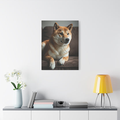 Cozy Shiba Serenity Wall Art & Canvas Print