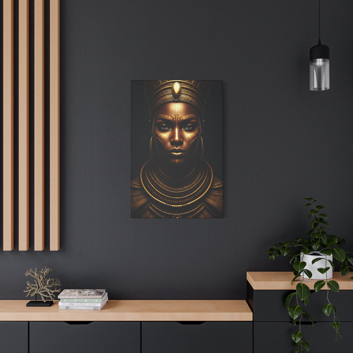 Sacred Queen of Gold Wall Art & Canvas Prints