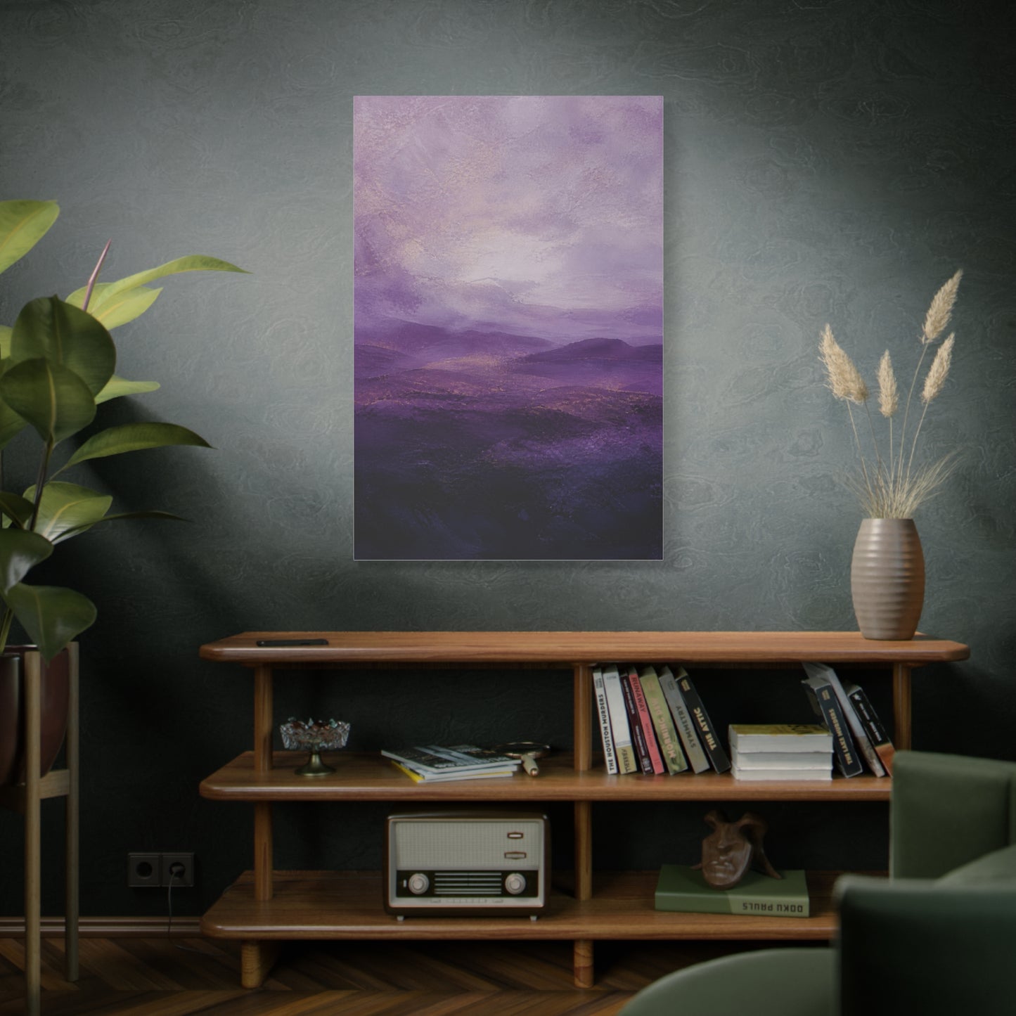 Amethyst Horizon Landscape Wall Art & Canvas Print