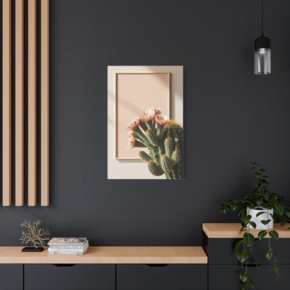 Minimalist Blooming Cactus Botanical Wall Art & Canvas Prints