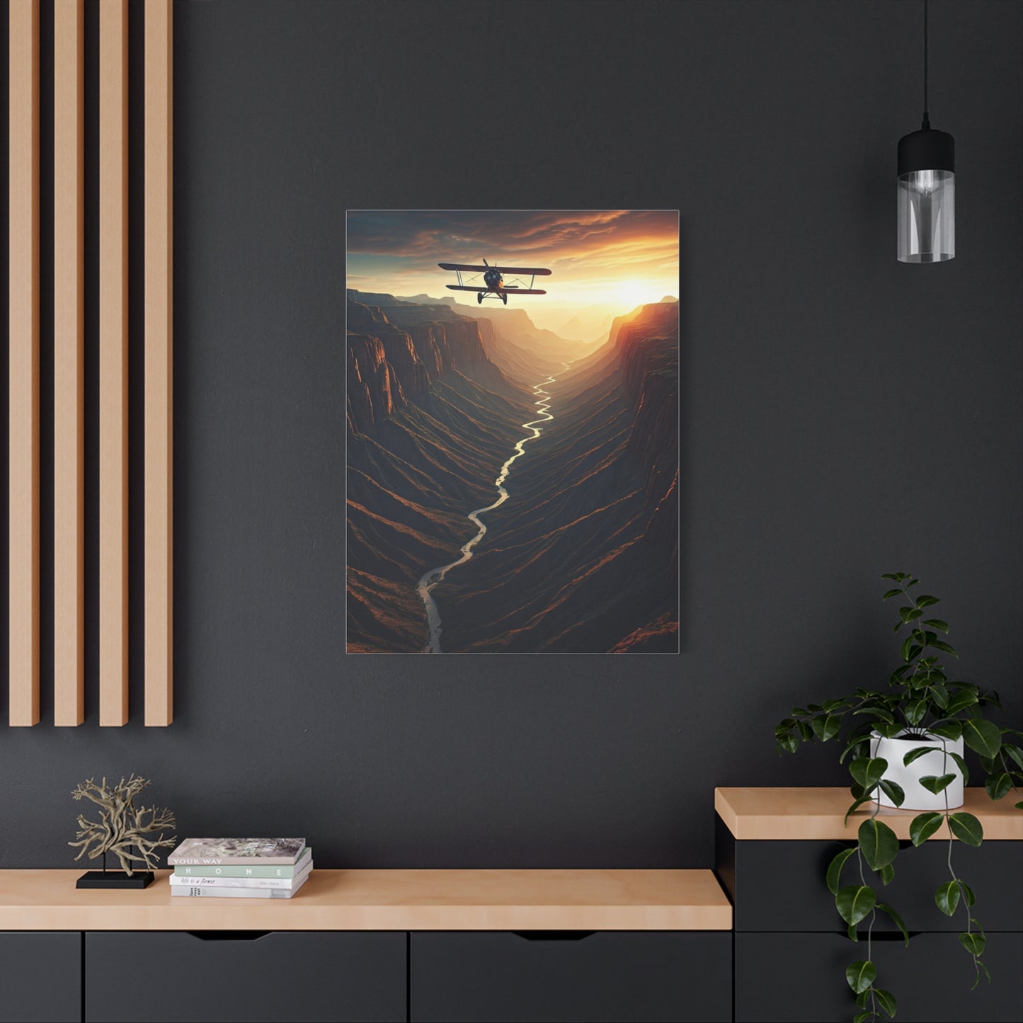 Canyon Flight Into Golden Distance Wall Art & Canvas Prints
