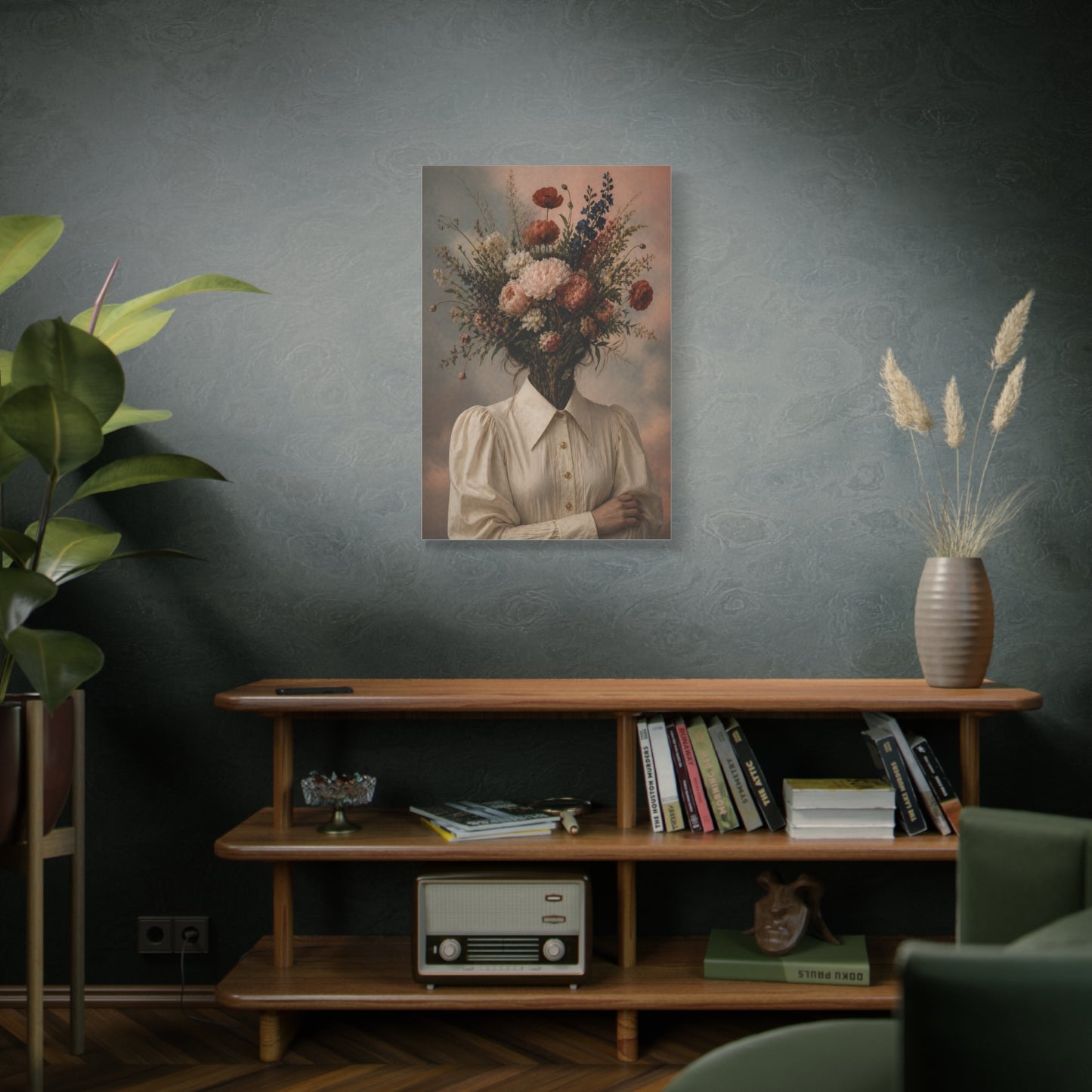Surreal Floral Identity Portrait Wall Art & Canvas Print